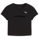 Puma Γυναικεία κοντομάνικη μπλούζα Wardrobe Essentials Cut-Out Baby Tee